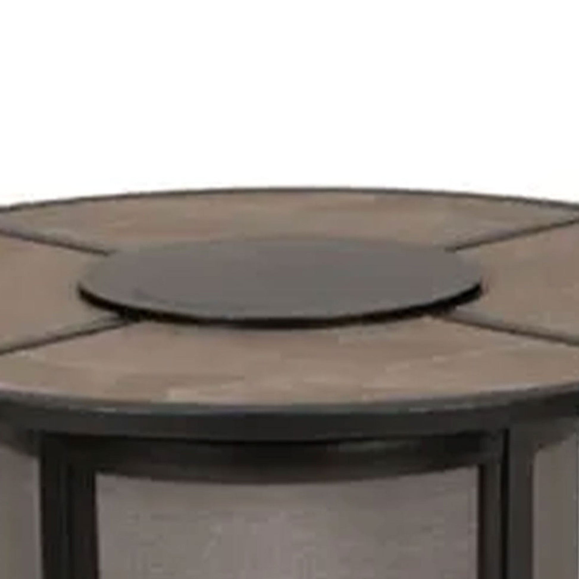 Four Seasons Courtyard Edison Park 54 Inch LP Gas Fire Pit Table, Gray Finish - Home OXO