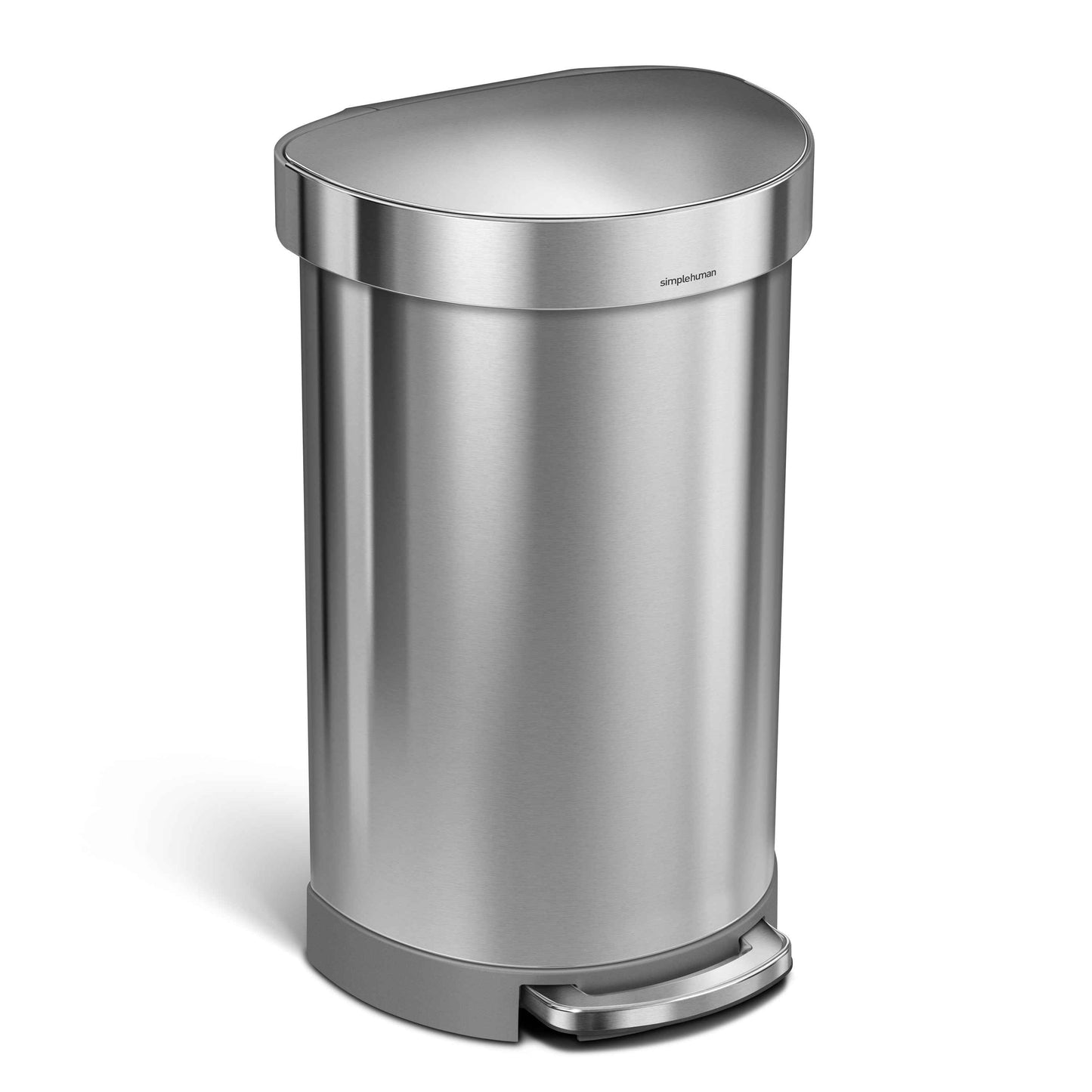 simplehuman Indoor Step Trash Can Brushed Stainless Steel 12 Gal. (CW2030)