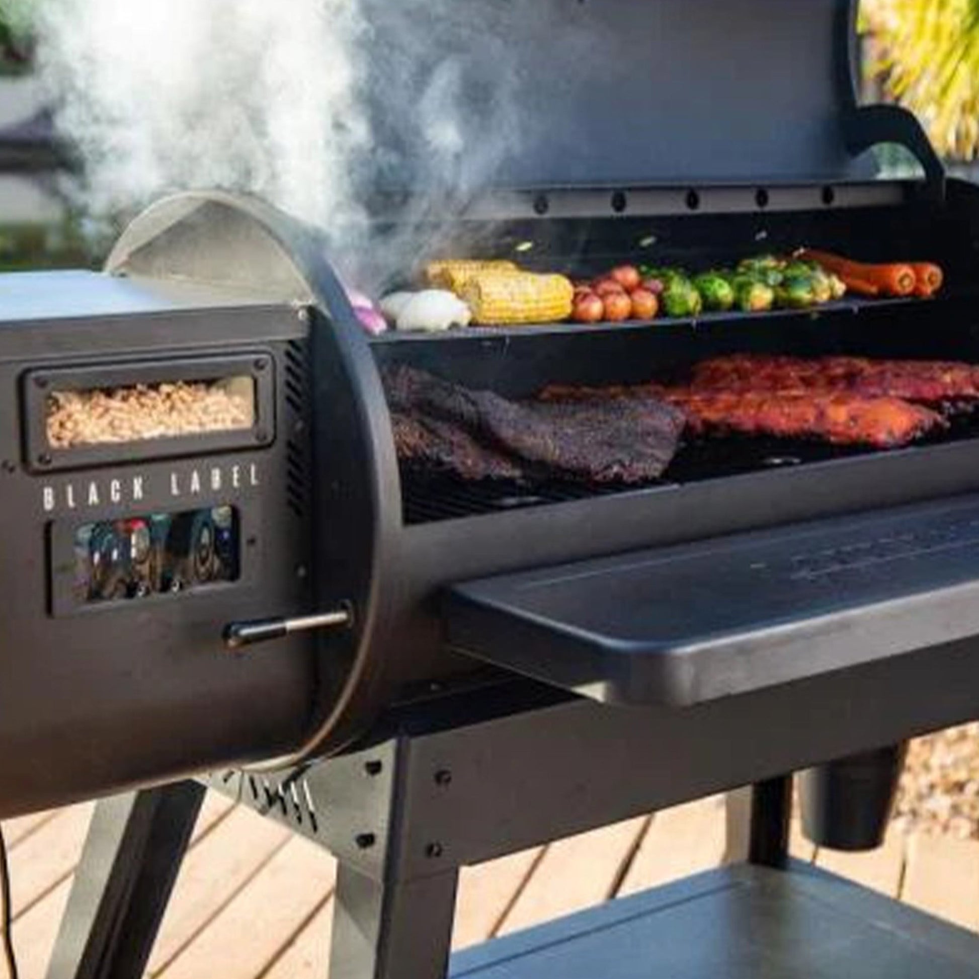 Louisiana Grills 1000 Black Label Series Outdoor Pellet Grill with WiFi Control - Home OXO
