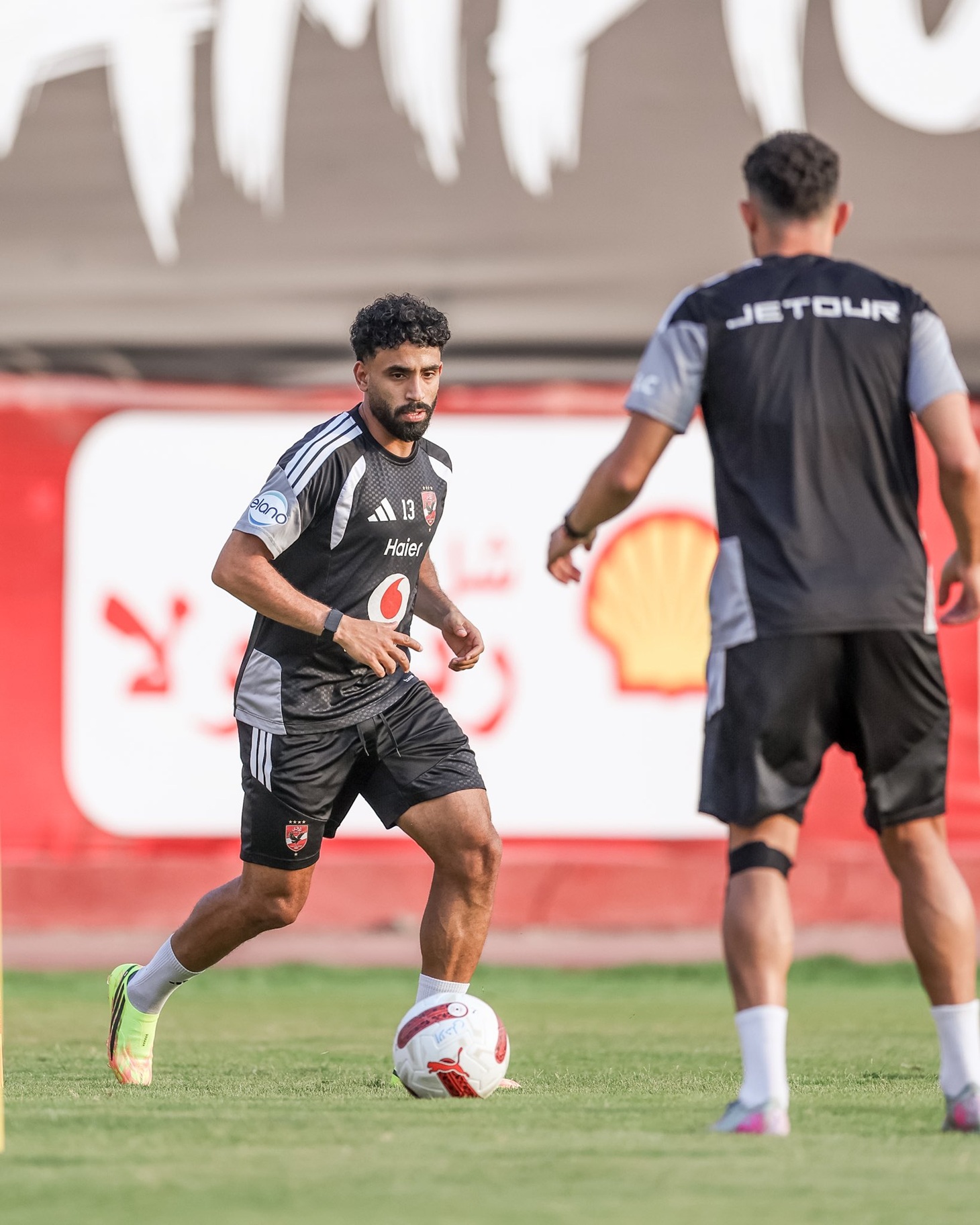 From the training of the Egyptian Al-Ahly. (x)