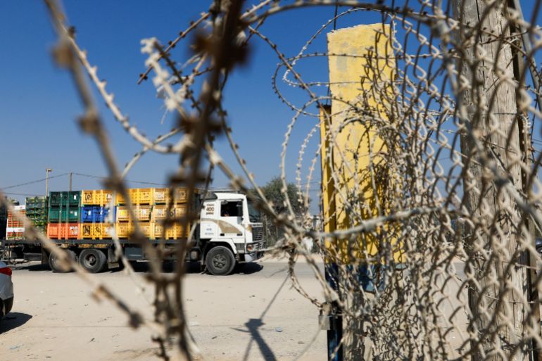 Before the war, more than 500 trucks loaded with goods, humanitarian supplies and fuel entered Kerem Shalom every day.