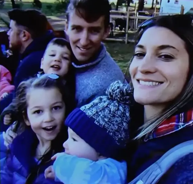A photo of the Clancy family was displayed in court