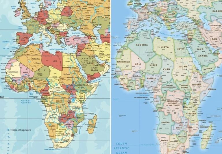 Africa is bigger than it seems… an international decision to revise the world map