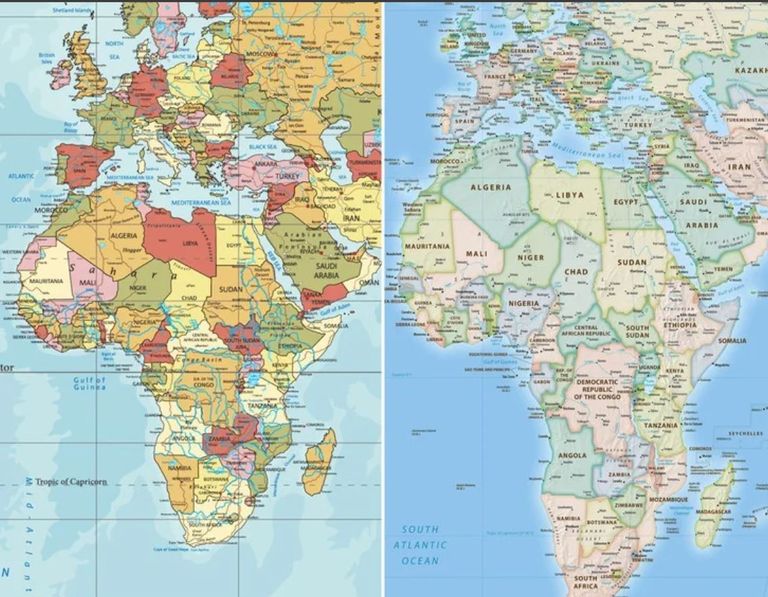 Africa is bigger than it seems.. UN decision to revise the world map - Figure 1