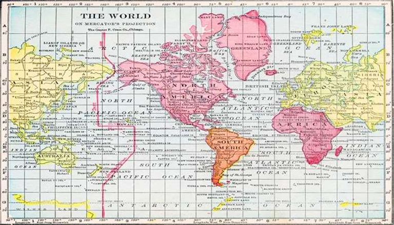 America is facing 164 countries.. The United Nations redraws the world map