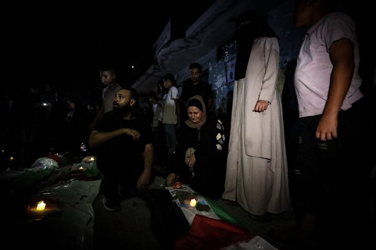 GAZA CITY, GAZA, PALESTINE - SEPTEMBER 5: Palestinians mourn the bodies of their relatives recovered from the rubble of Israeli military attacks on September 5, 2026 in Zeitoun, Gaza City, Gaza, Palestine. Grieving families of more than 100 victims, including at least 70 children, gathered to claim their loved ones' remains ahead of funeral arrangements. (Khames Alrefi - Anadolu Agency)