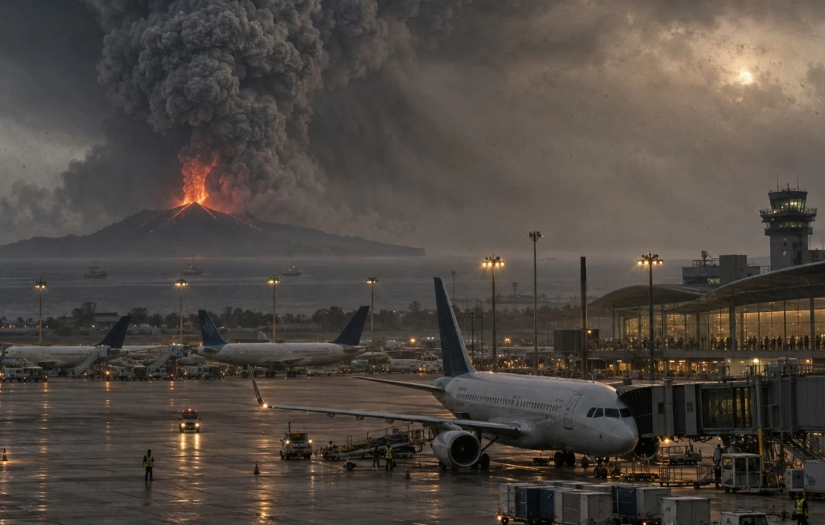 The eruption of Anak Krakatau caused air traffic delays in Jakarta and 209 flights.