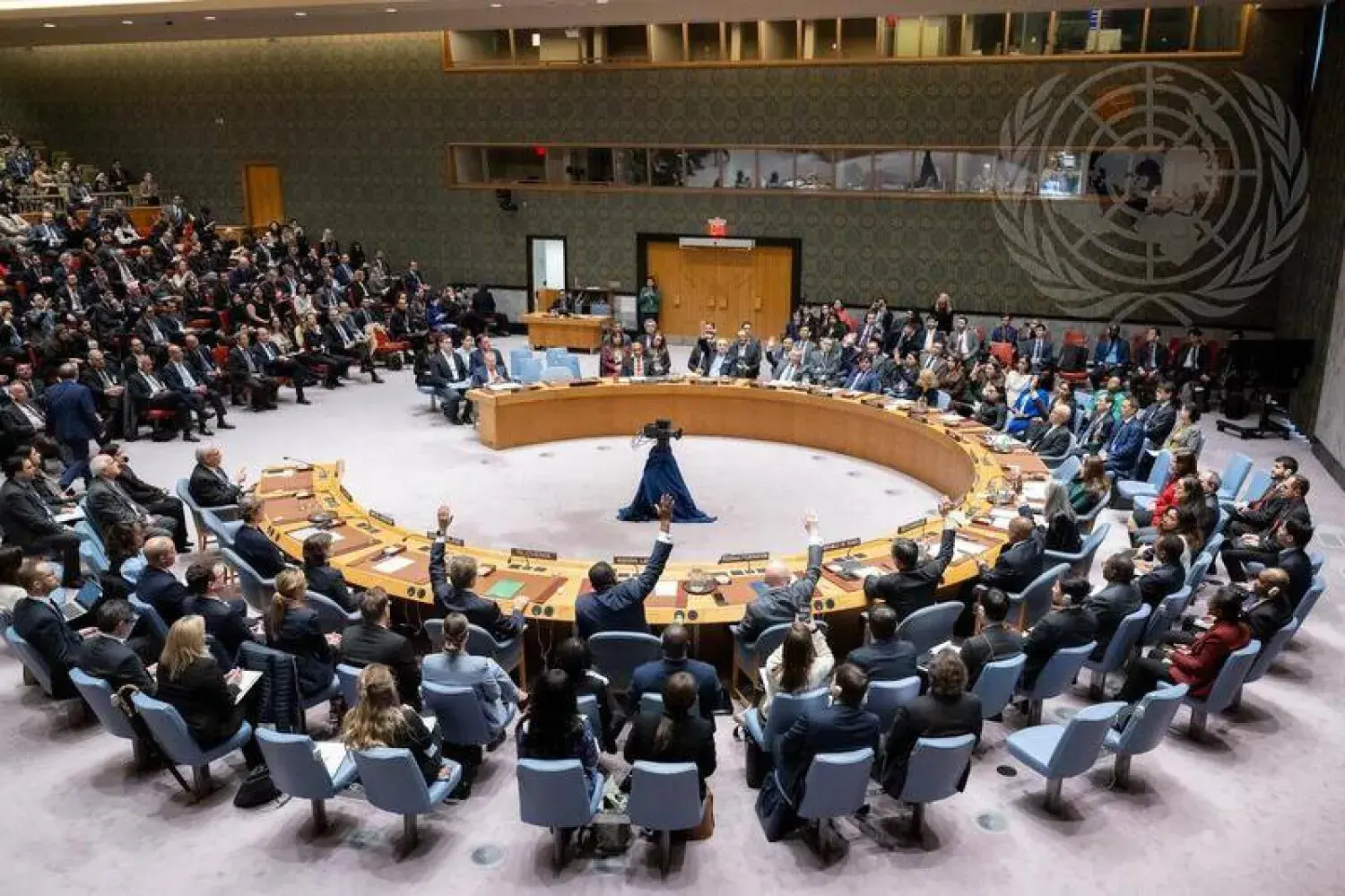 With 164 votes…the UN adopts a resolution on the correction of the world map